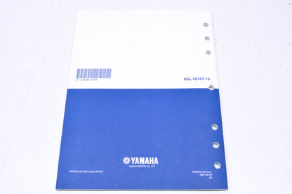 OEM Yamaha LIT-12668-02-69 Assembly Manual 08-12 FX NYTRO NOS