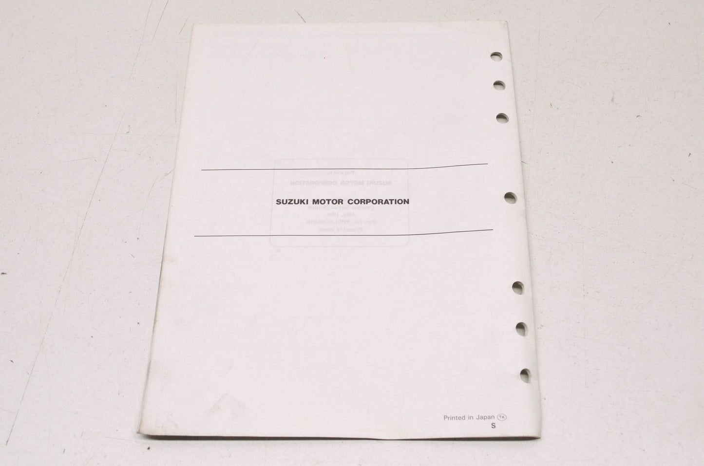 OEM Suzuki 99501-39200-03E RF900R Supplementary Service Manual