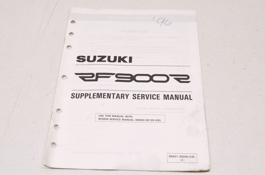 OEM Suzuki 99501-39240-03E RF900R Supplementary Service Manual