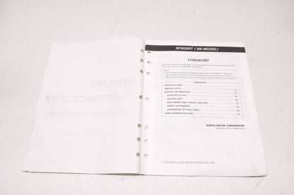 OEM Suzuki 99501-39240-03E RF900R Supplementary Service Manual