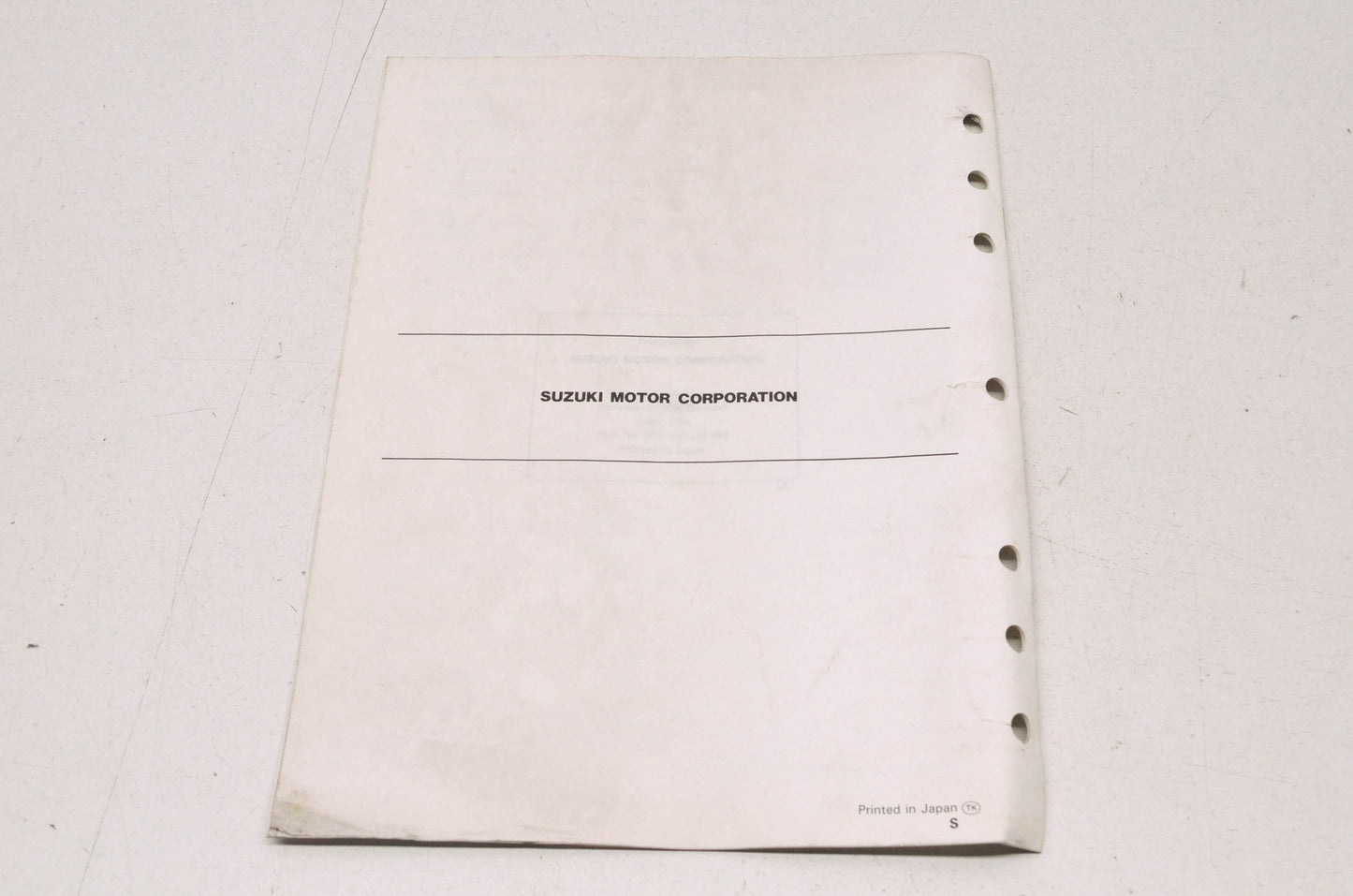 OEM Suzuki 99501-41130-03E DR125SE Service Manual