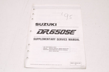 OEM Suzuki 99501-46050-03E DR650S Service Manual