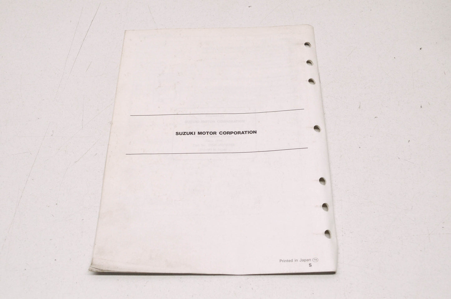 OEM Suzuki 99501-46050-03E DR650S Service Manual
