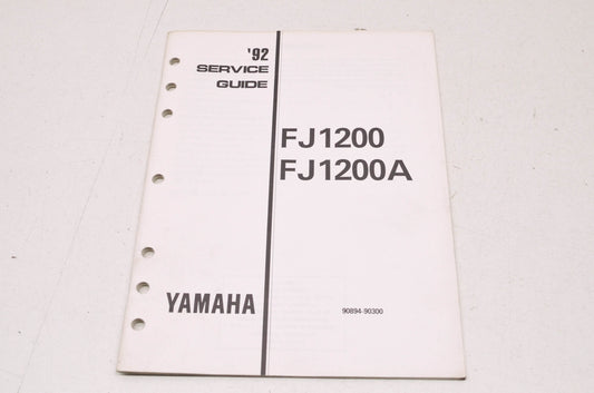 OEM Yamaha 90894-90300 1992 FJ1200/A Service Guide