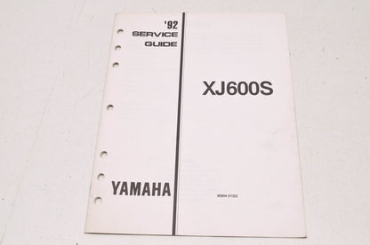 OEM Yamaha 90894-91302 1992 XJ600S Service Guide