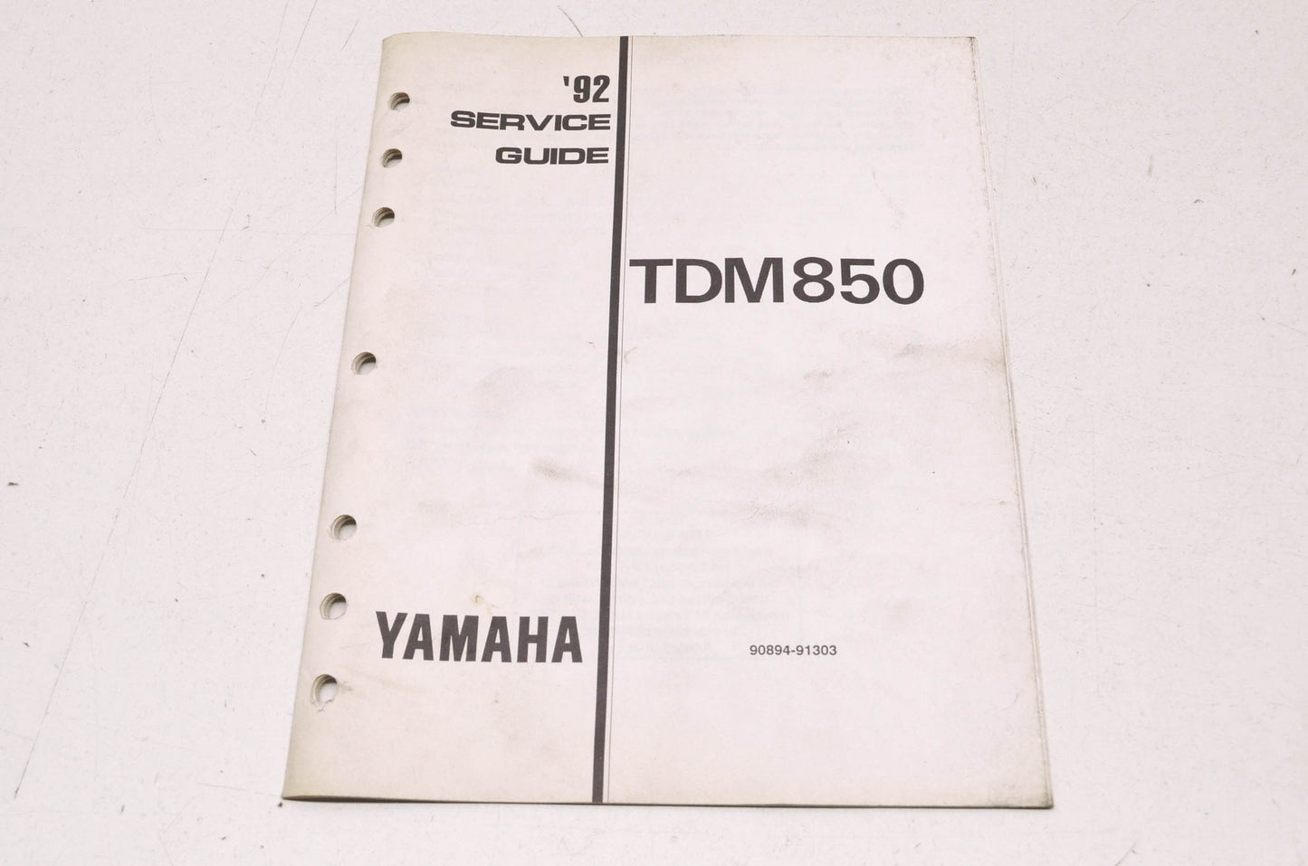 OEM Yamaha 90894-91303 1992 TDM850 Service Guide