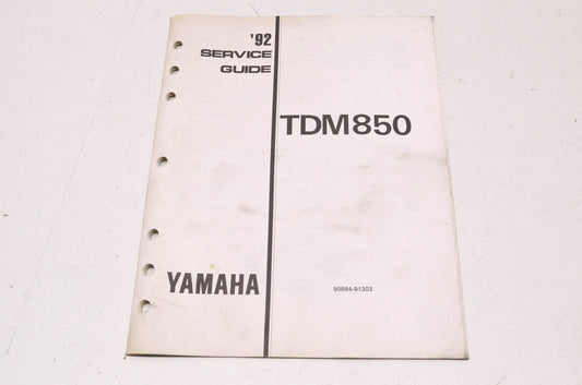 OEM Yamaha 90894-91303 1992 TDM850 Service Guide