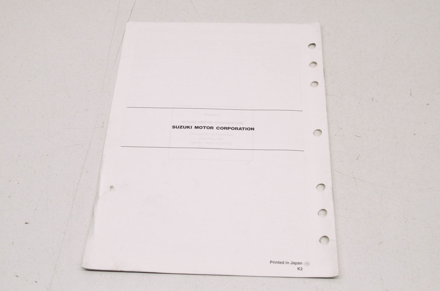 OEM Suzuki 99501-39330-03E GSX1300R Supplementary Service Manual