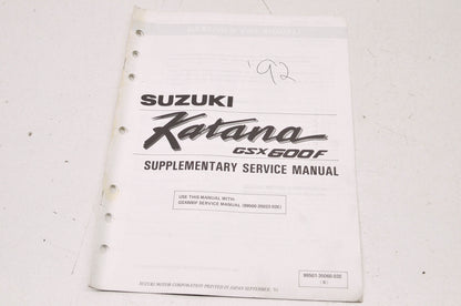 OEM Suzuki 99501-35060-03E Katana GSX600F Supplementary Service Manual