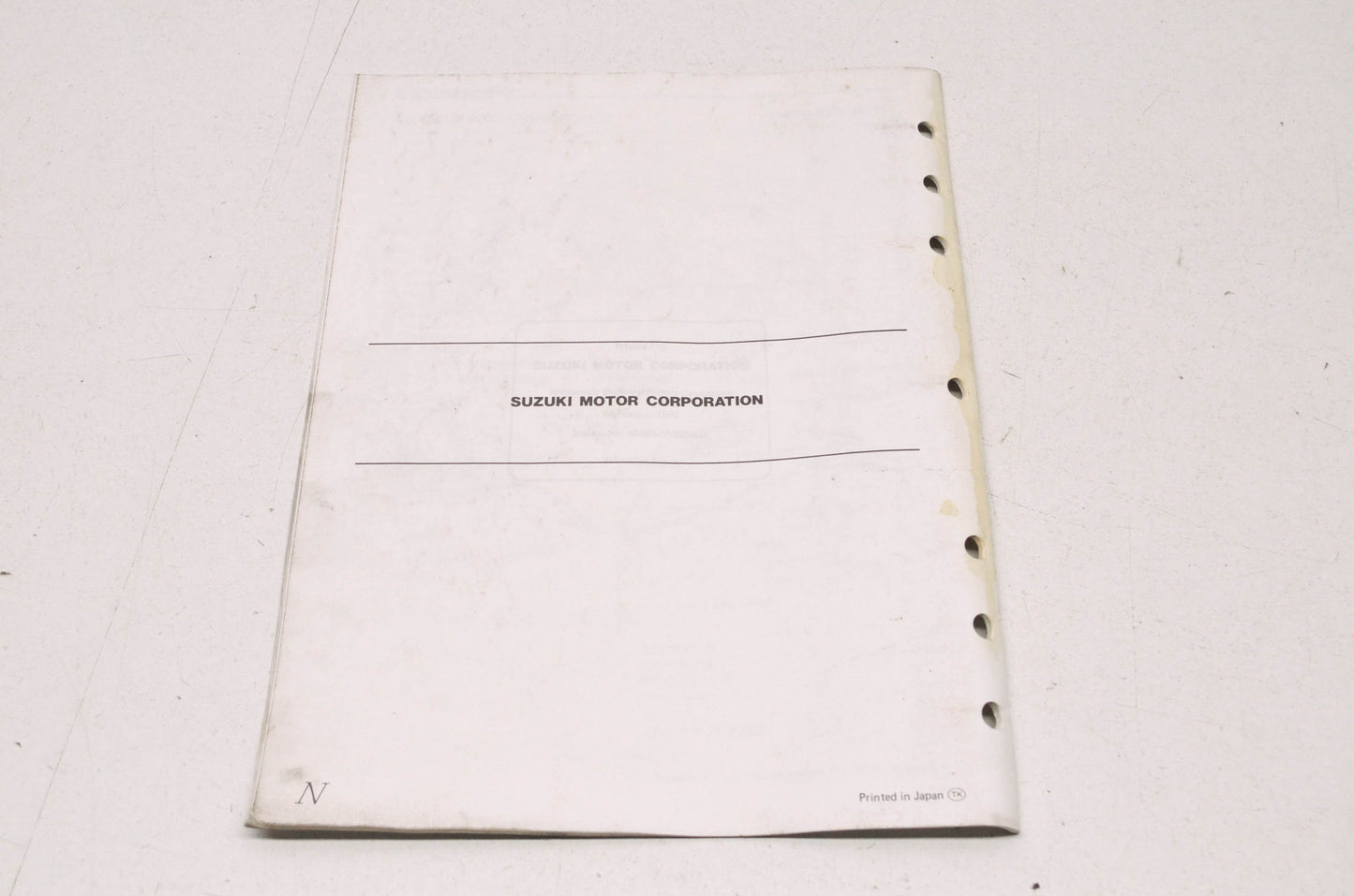 OEM Suzuki 99501-35060-03E Katana GSX600F Supplementary Service Manual