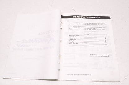 OEM Suzuki 99501-35060-03E Katana GSX600F Supplementary Service Manual