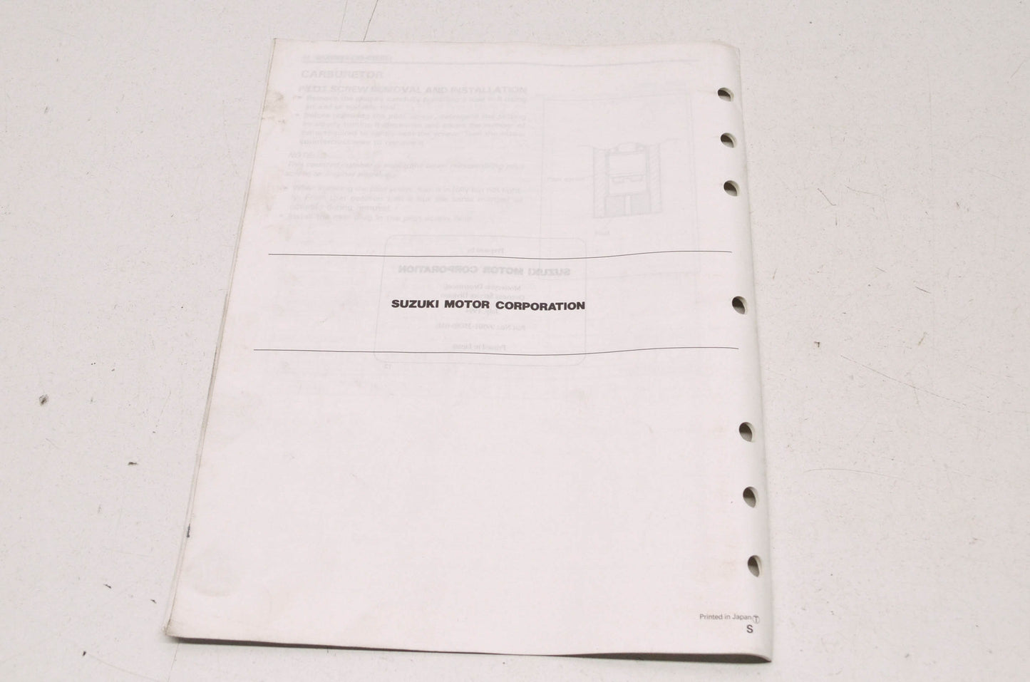 OEM Suzuki 99501-35080-03E GSX600F Supplementary Service Manual