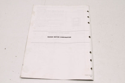 OEM Suzuki 99501-35080-03E GSX600F Supplementary Service Manual
