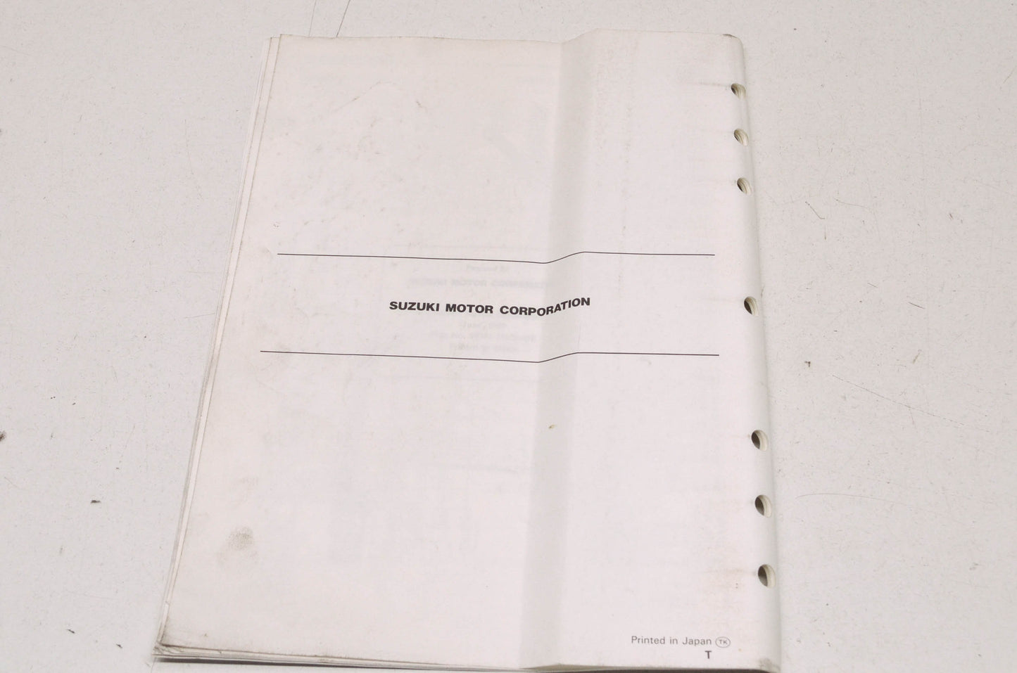 OEM Suzuki 99501-35120-03E GSX600F Service Manual