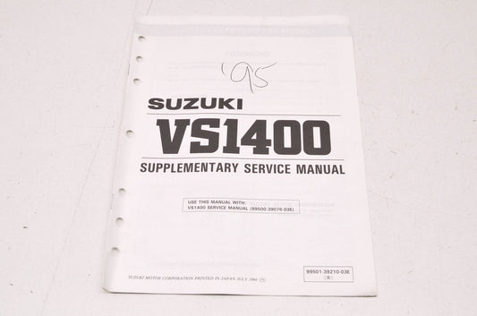 OEM Suzuki 99501-39210-03E VS1400 Supplementary Service Manual