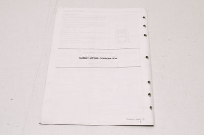 OEM Suzuki 99501-39210-03E VS1400 Supplementary Service Manual