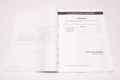 OEM Suzuki 99501-39210-03E VS1400 Supplementary Service Manual