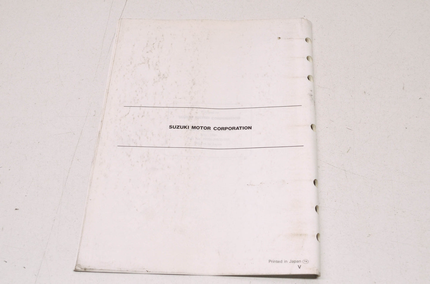 OEM Suzuki 99501-39250-03E VS1400 Supplementary Service Manual