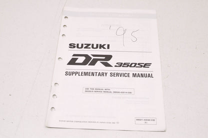 OEM Suzuki 99501-43040-03E DR350/S Service Manual