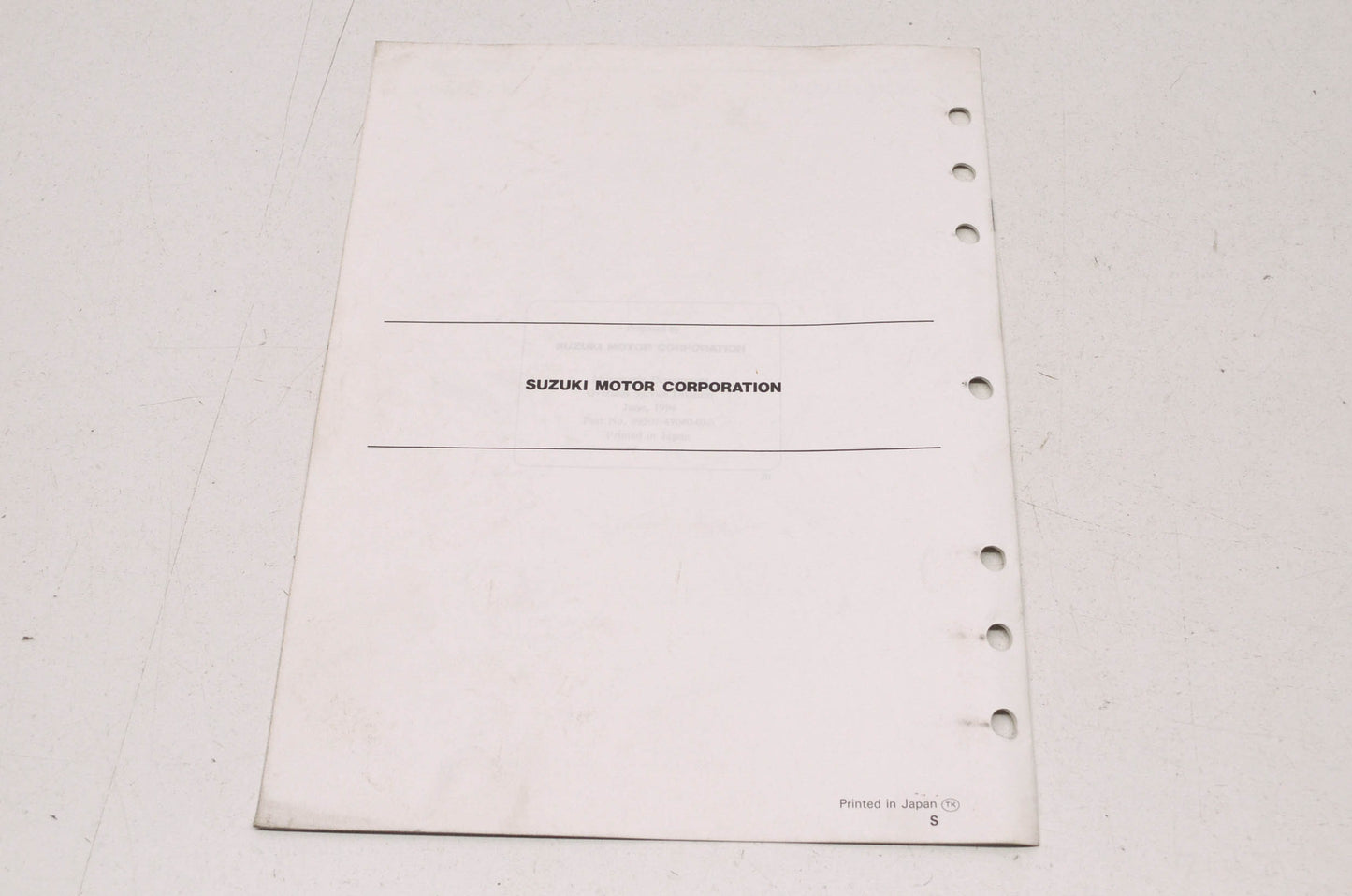 OEM Suzuki 99501-43040-03E DR350/S Service Manual