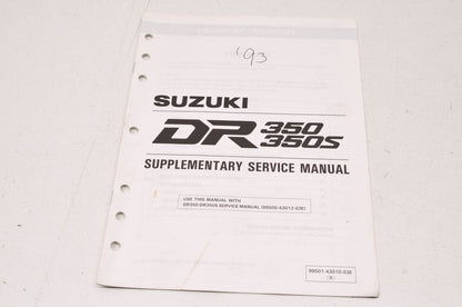OEM Suzuki 99501-43010-03E DR350/S Supplementary Service Manual