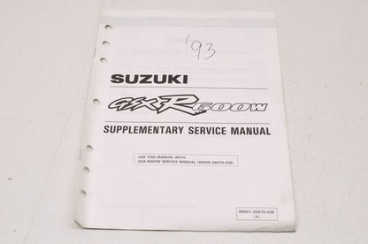 OEM Suzuki 99501-35070-03E R600W Service Manual