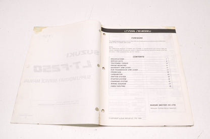 OEM Suzuki 99501-42140-01E LT-F250 Supplementary Service Manual