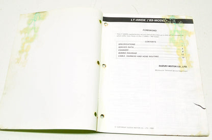 OEM Suzuki 99501-42120-01E LT-4WD Supplementary Service Manual