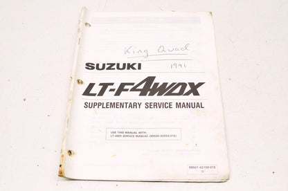 OEM Suzuki 99501-42150-01E Service Manual LT-4WD 1987-98