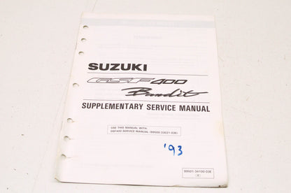 OEM Suzuki 99501-34100-03E GSF400M 1991-92 Serv. Manual