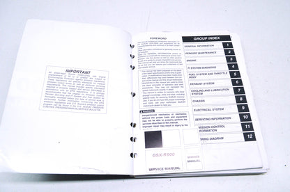 OEM Suzuki 99500-35090-03E GSX-R600 Service Manual