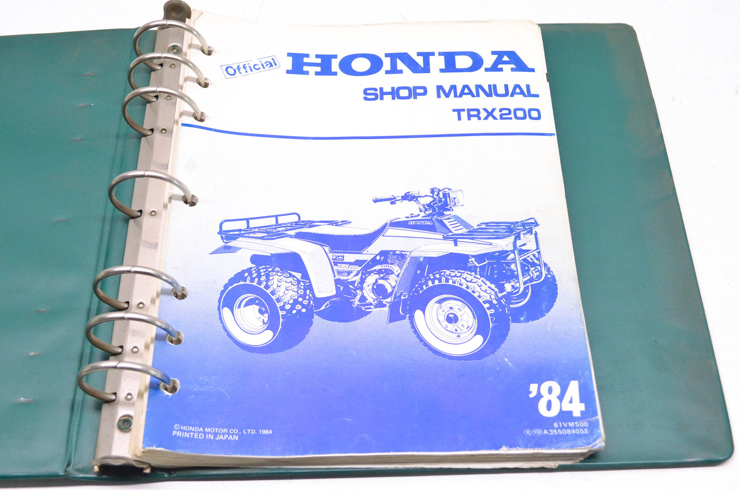 OEM Honda 61VM500 Service Manual TRX200 84