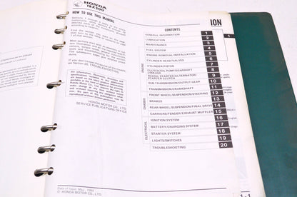 OEM Honda 61VM500 Service Manual TRX200 84