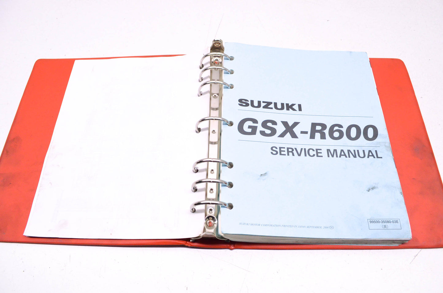 OEM Suzuki 99500-35080-03E GSX-R600 Service Manual