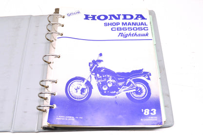 OEM Honda 1983 CB650SC Nighthawk Shop Manual