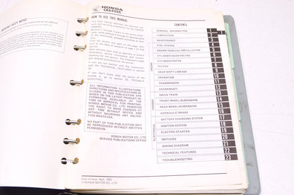 OEM Honda 1983 CB650SC Nighthawk Shop Manual