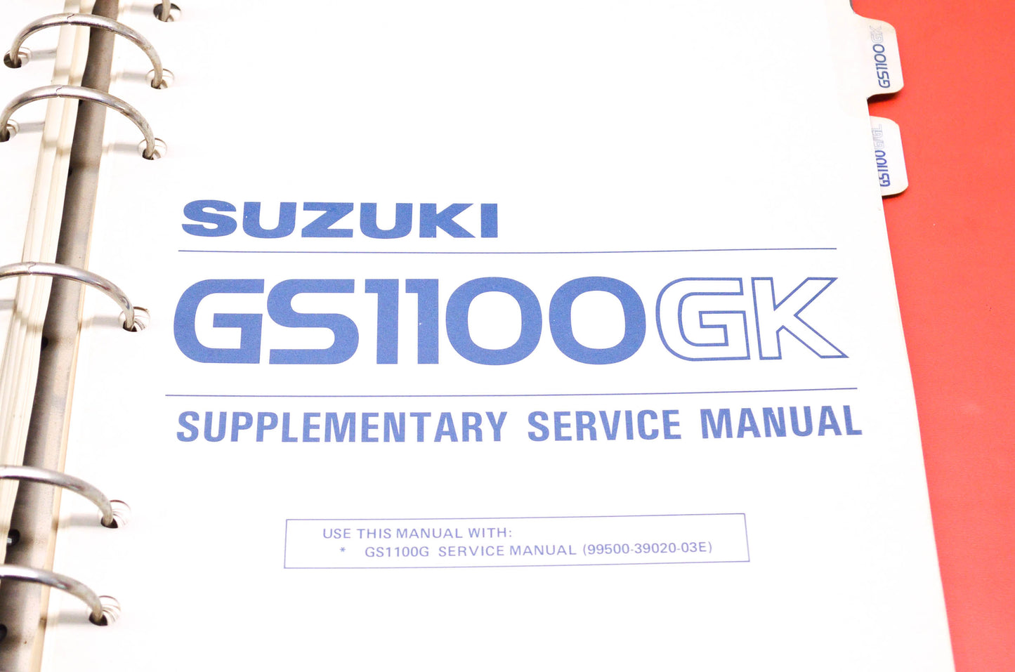 OEM Suzuki GS1100G Service Manual w/ Supplements