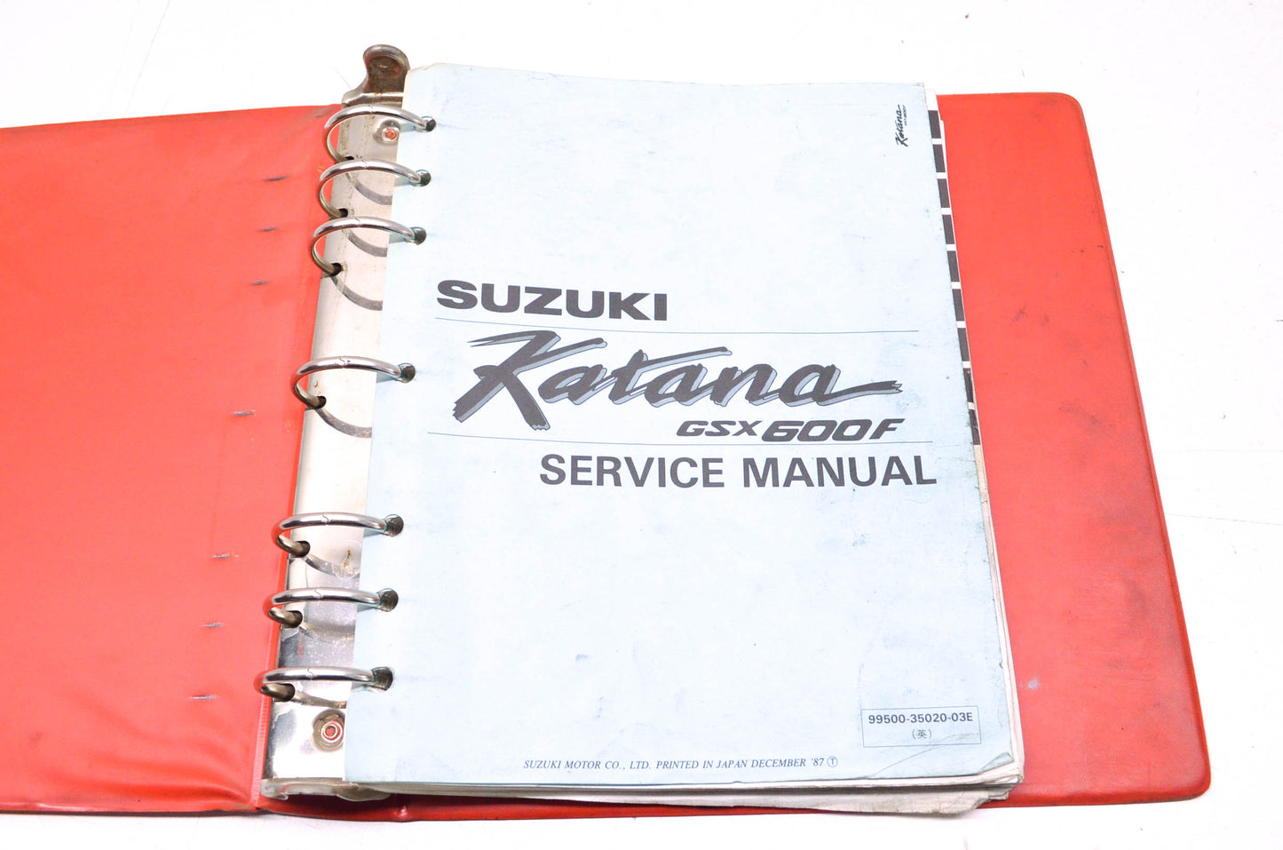 OEM Suzuki 99500-35020-03E GSX600F Service Manual