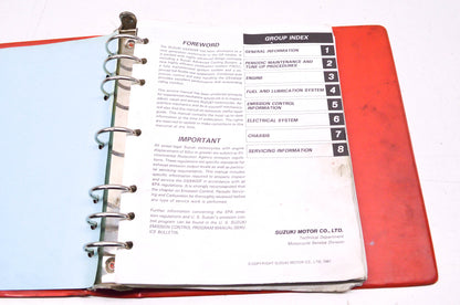 OEM Suzuki 99500-35020-03E GSX600F Service Manual