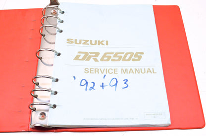 OEM Suzuki 99500-46020-03E DR650S Service Manual