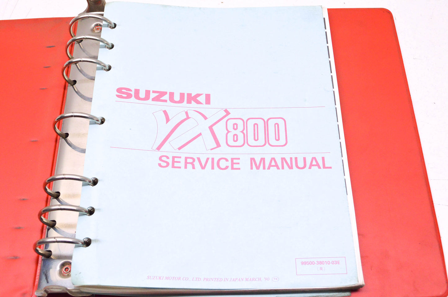 OEM Suzuki 99500-38010-03E Service Manual VX800 1990-96