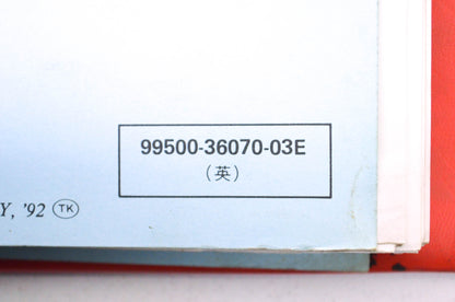 OEM Suzuki 99500-36070-03E R600W Service Manual