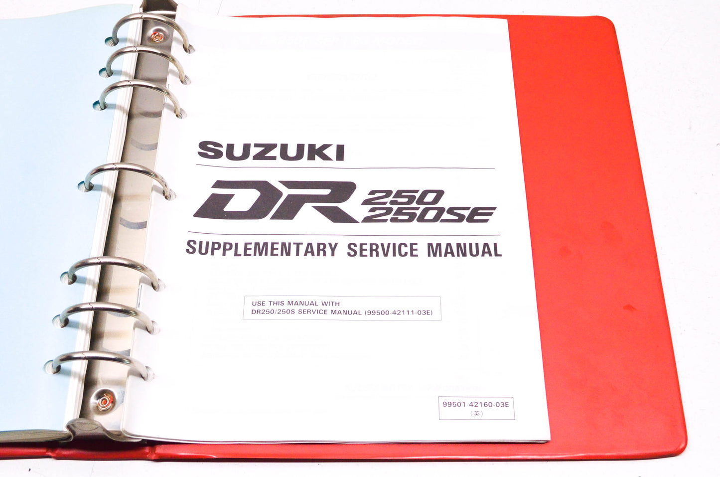 OEM Suzuki DR250/S Service Manual w/ Supplement