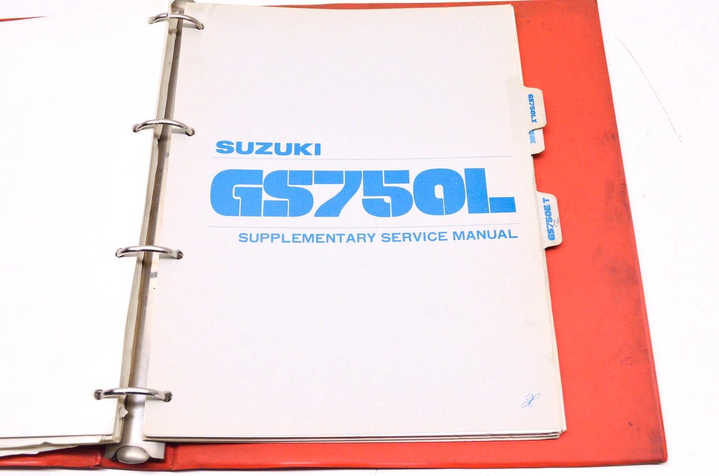 OEM Suzuki SR-8010 GS750/L/LT/LX/X/E/T Service Manuals
