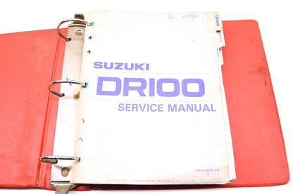 OEM Suzuki DR/SP/100/125/250/600 Service Manual w/ Supplements