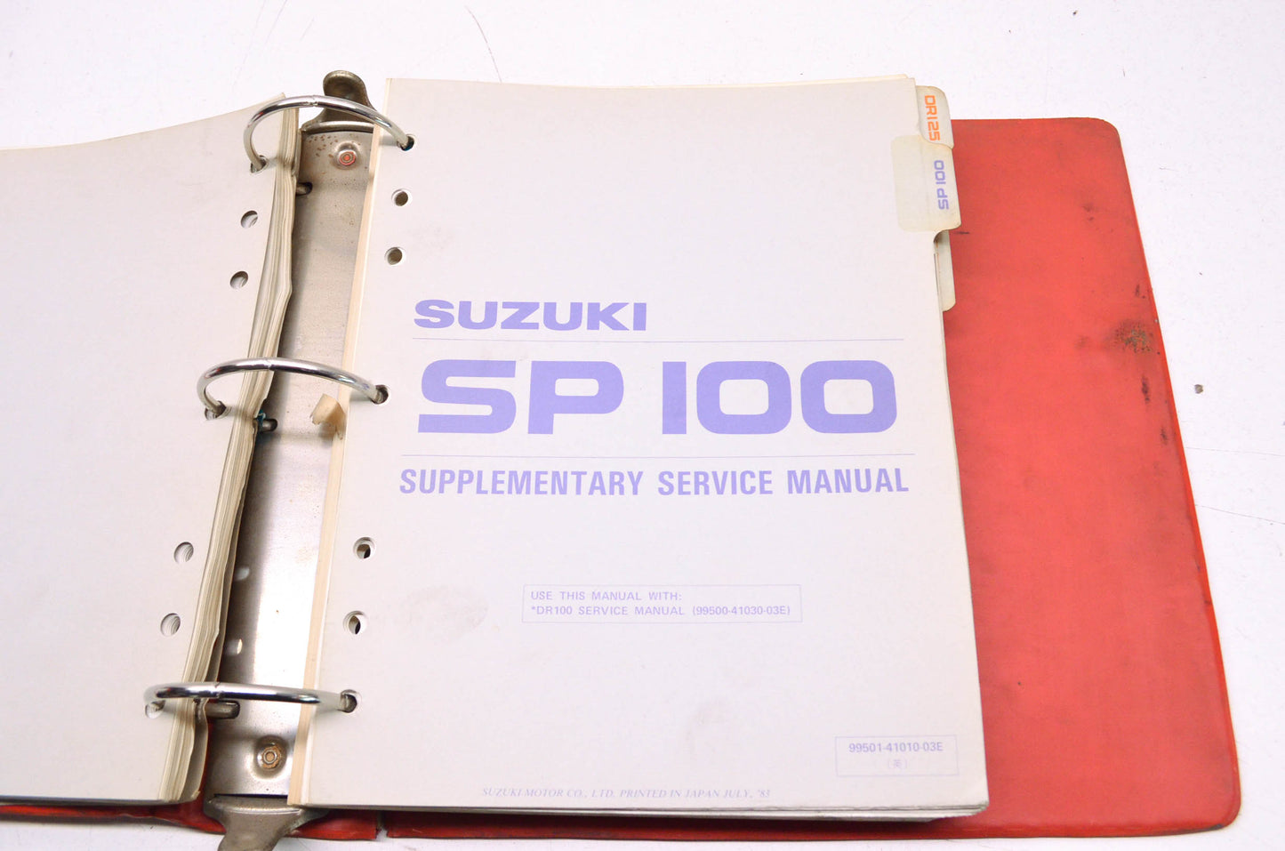 OEM Suzuki DR/SP/100/125/250/600 Service Manual w/ Supplements