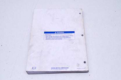 OEM Suzuki 99011-28H50-03A Owner's & Service Manual RMZ450K8 2