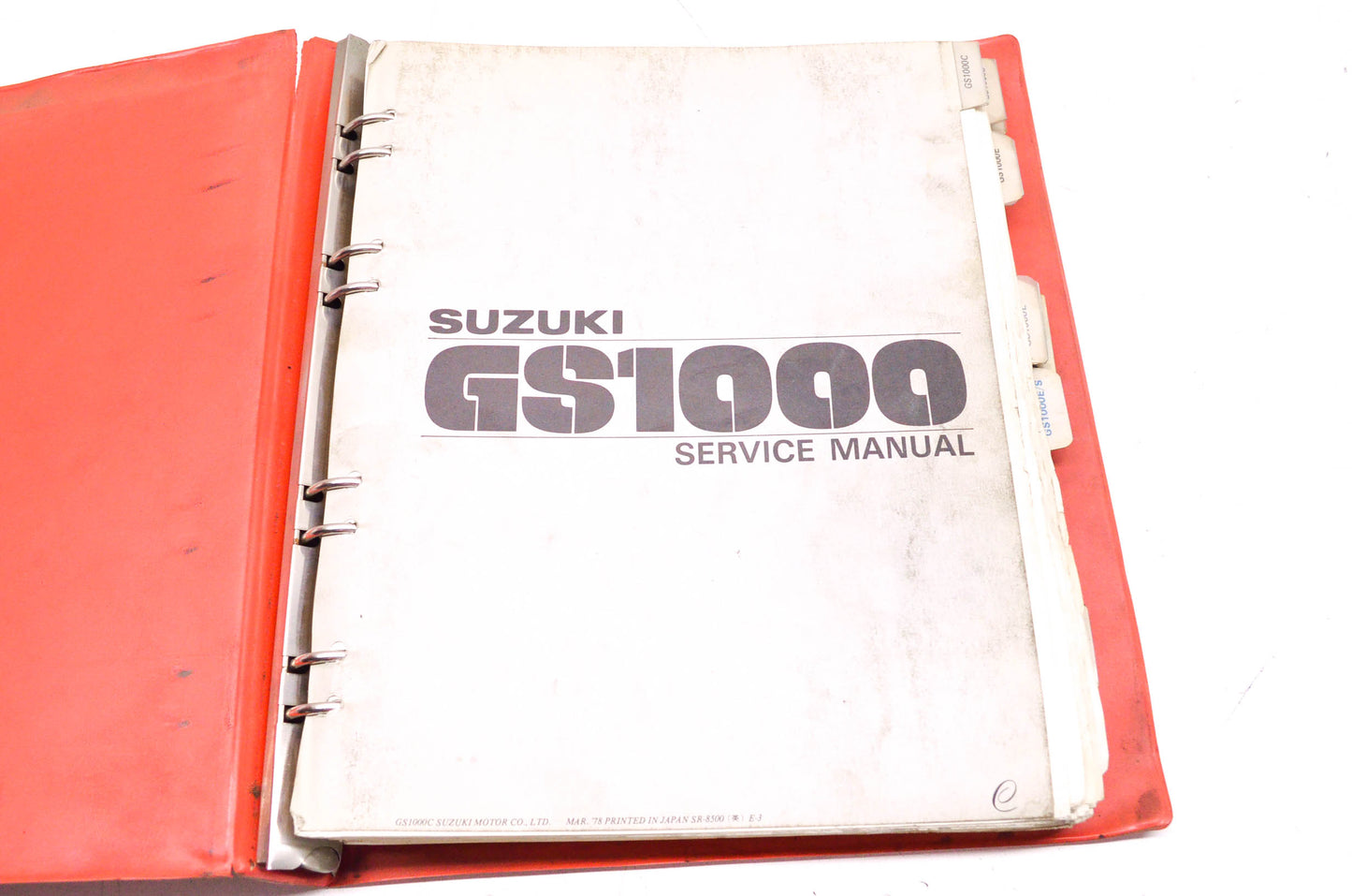 OEM Suzuki GS1000/E/S/G/L/GL Service Manual w/ Supplements