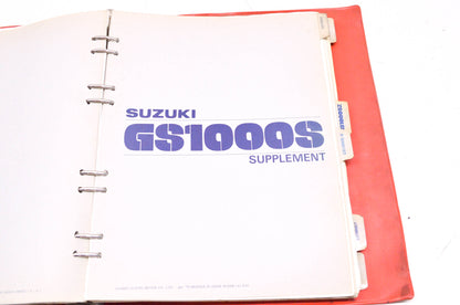 OEM Suzuki GS1000/E/S/G/L/GL Service Manual w/ Supplements
