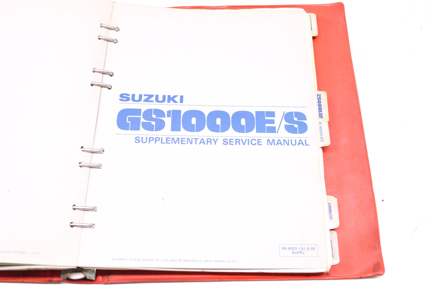OEM Suzuki GS1000/E/S/G/L/GL Service Manual w/ Supplements